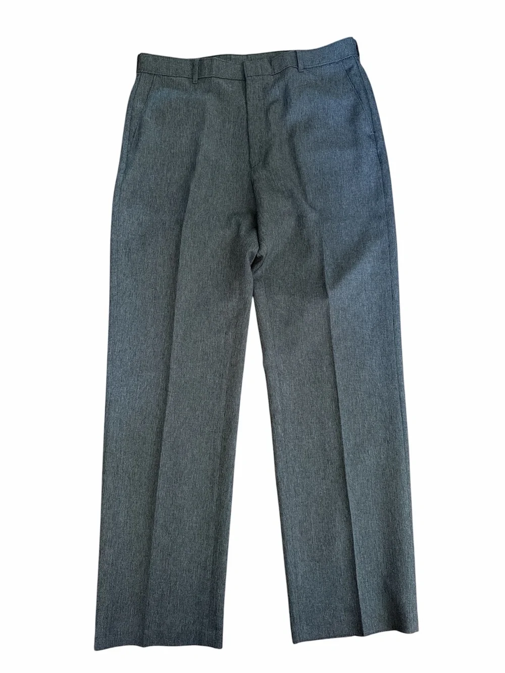 Vintage Levi Action Slacks Men's Gray Dress Pants - Classic Tailored Fit 36